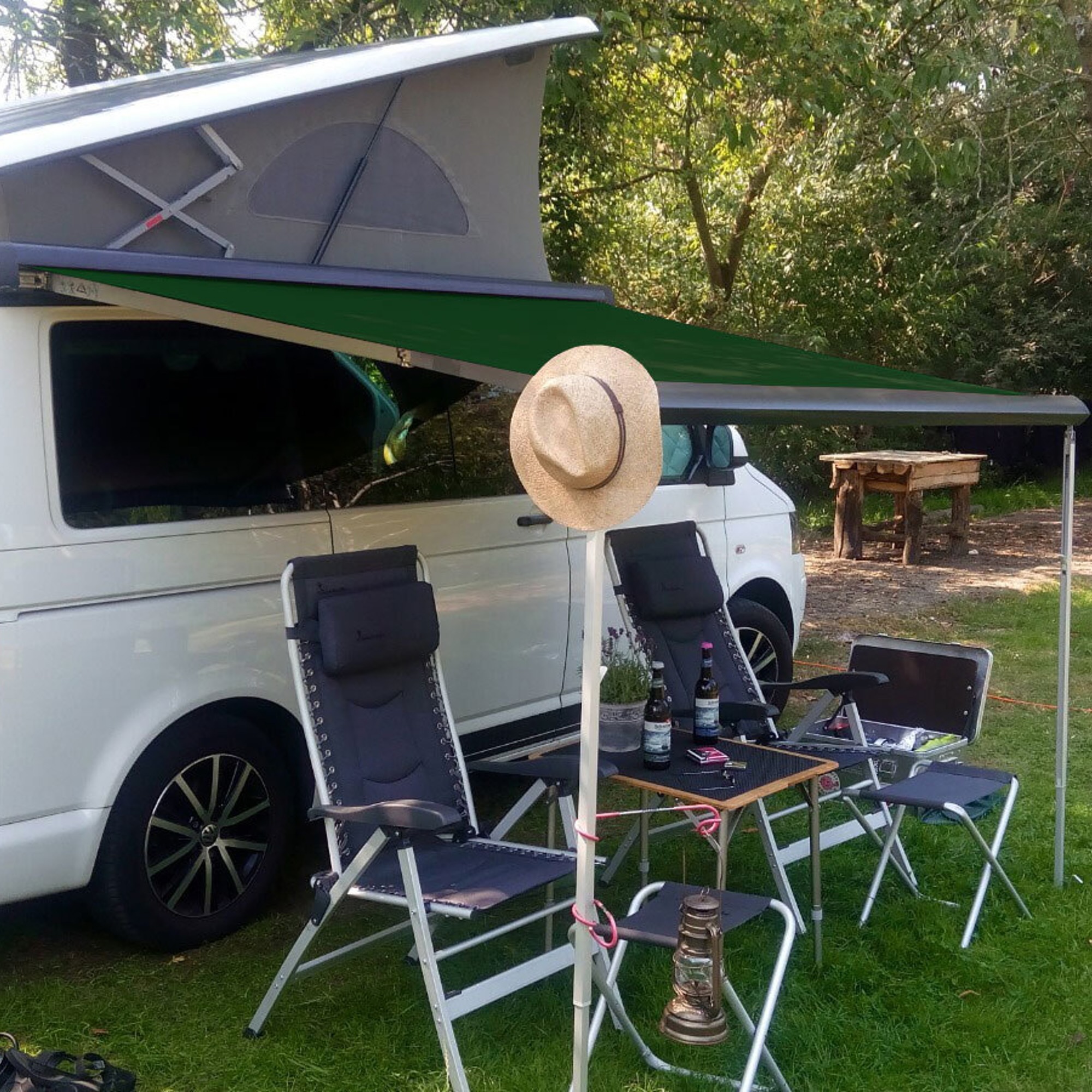 Toile de store VW T5/T6 – mate vert