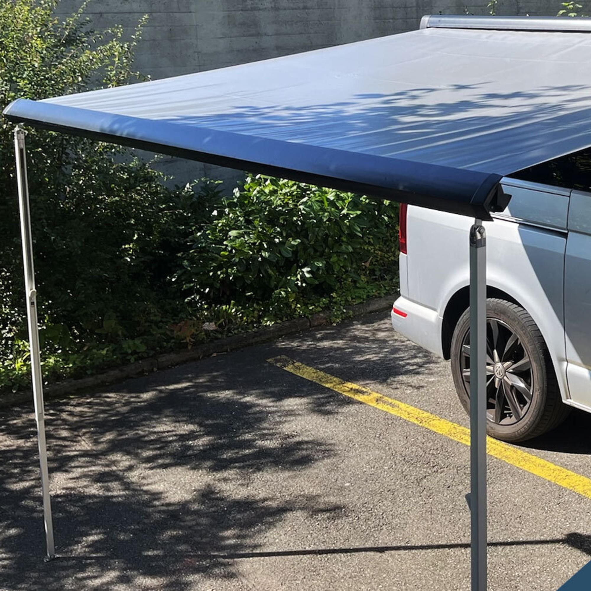 Toile de store VW T5/T6 - satinée gris (sans couture soudée)