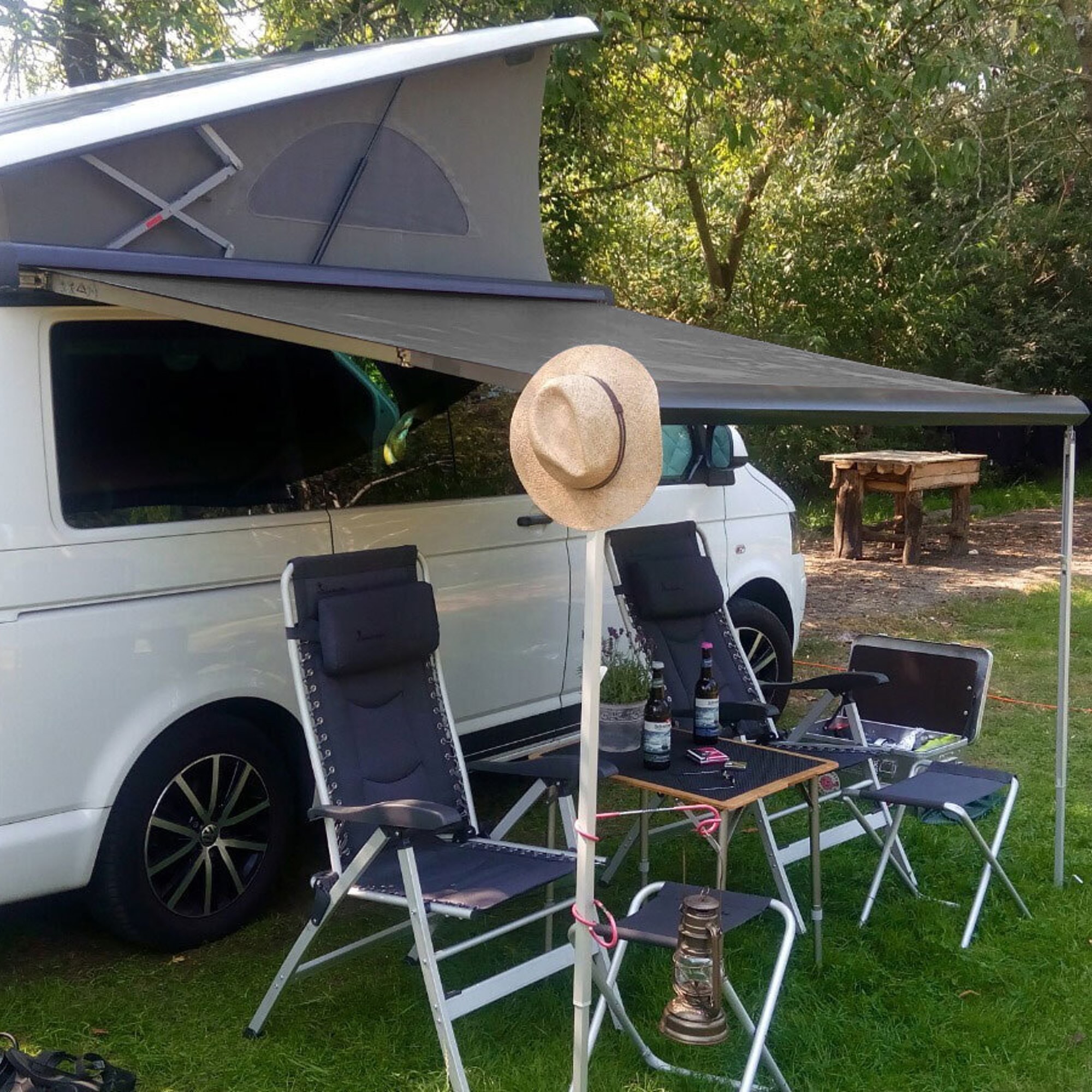 Toile de store VW T5/T6 - satinée argent
